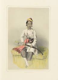 Female - after Emily Eden (British poet and novelist) 1797 - 1869 drawn on the stone by L. Dickinson publisher: London, J. Dickinson, 1844 A Young Hill Rajah at Simla, ca. 1844