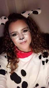 Dalmatian costume makeup for Halloween! | Dalmatian costume makeup, Cute  halloween makeup, Dalmatian halloween