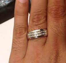 10kt White Gold Mens Diamonds Wedding Band Anniversary Ring 2 Row Pave Setting 0 25ct T Mens Diamond Wedding Diamond Wedding Bands Mens Diamond Wedding Bands