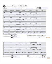 If you have more than one employee, who is in need of a schedule for that. Free 7 Sample Monthly Work Schedule Templates In Pdf Ms Word Excel