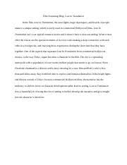 Tagalog has allophones, so it is important here to distinguish phonemes (written in slashes / /) and corresponding allophones (written in brackets  ). Lost In Translation Reflection Paper Aumann 1 Sofia Aumann Hd 2800 Cultural Psychology Professor Qi Wang 22 March 2016 Reflection Paper Lost In Course Hero