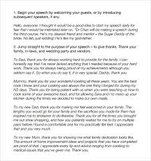 Plan your speech ahead (think about your best man speech structure, choose formal or funny style) and practice. Free 8 Wedding Speech In Pdf