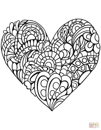 Flower heart st valentines day greeting card hand made. Free Printable Full Page Valentines Day Coloring Pages Pdf Novocom Top