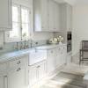 A dramatic, modern, backsplash and a simple flooring solution will. 1