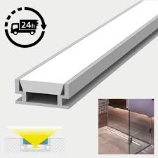 To fix recessed lighting clips installation 01 download. Recessed Tile Waterproof Led Profile For Led Strip Ip65 Aluminium Led Channel C W Diffuser End Caps Mounting Clips