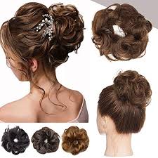 How to make a hair bun? Hairro Real Hair Updo Hair Pieces Messy Bun Scrunchie Hairpiece Human Hair Scrunchy For Women Wavy Elegant Chignons Hair Bun Extensions