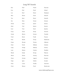 Cove, dive, dove (the common examples: Little Lady Plays Sound Words Oo Words Word List