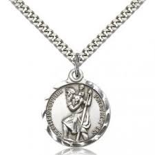 Patron saints were common subjects for artists throughout the middle ages and the renaissance (as in sam tyler (who may or not be a time traveler) wears a st. Who Is The Patron Saint Of Travel St Christopher Medal