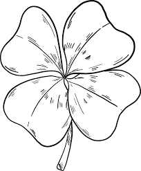 Four leaf clover coloring page free. Four Leaf Clover 2 Coloring Page Free Printable Coloring Pages For Kids