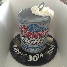 We have a great selection of happy birthday cakes for him our amazing birthday cakes for men are the perfect way to make sure any guy has a great time on his special day! Coors Light 30th Birthday Cake By Pattie Cakes Cakesdecor