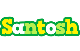 Santosh Logo Name Logo Generator Popstar Love Panda Cartoon Soccer America Style