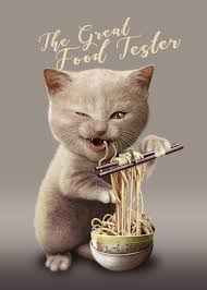 On this particular day, the staffers thought it would be funny to use the spaghetti cat footage, which had been filmed on camera. Cat Eat Noodle Poster By Adam Lawless Displate Cute Cats Cats Illustration Kittens Cutest