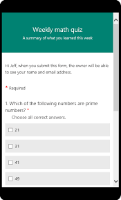 Microsoft forms quiz not showing points. Create A Quiz With Microsoft Forms Onenote Online Quiz Time Quiz Quiz
