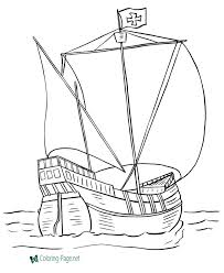 Built for action, this ghost ship could outsail any other. Boat Coloring Pages