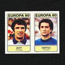 Dino zoff (born february 28 , 1942 ) is an italian former football goalkeeper and the oldest ever winner of the world cup as a captain of the italian national team in spain in the 1982 fifa world cup. Zoff Gentile Panini Sticker No 380 Fussball 80 Sticker Worldwide