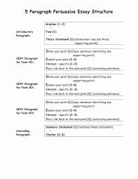 Mla 5 Paragraph Essay Format Luxury Example Of 5 Paragraph Essay Essay Template An Example Persuasive Essay Outline Thesis Statement Examples Persuasive Essays