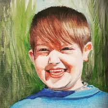 Student's Watercolor color. The painting is my son's.