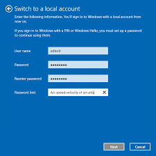 Find out if you are using a microsoft account or local account to sign in on windows 10, and how to switch from one to the other. Windows 10 Tip Switch Back To A Local Account From A Microsoft Account Zdnet
