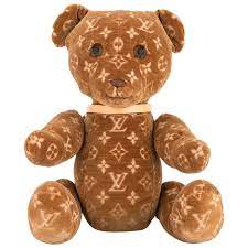 Louis Vuitton Limited Edition Velvet Brown Monogram Toy Novelty Teddy Bear In 2021 Pre Owned Louis Vuitton Louie Vuitton Louis Vuitton