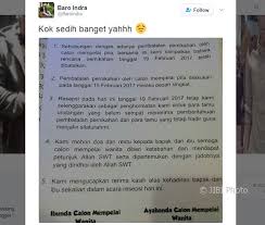 Saya berterima kasih kepada sahabat bob hang berani untuk speak up dan melaporkan kejadian yang dialami beliau, sehingga kami dapat mengambil tindakan yang tepat dan efektif, ucap indra. Baca Alasan Di Surat Pembatalan Pernikahan Ini Bisa Bikin Emosi Solopos Com