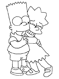 Atomic betty cartone animato per bambini in italiano. Coloring Page Bart Lisa Simpson Coloring Me