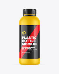 Matte Plastic Bottle Mockup In Bottle Mockups On Yellow Images Object Mockups
