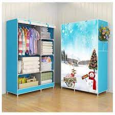 Warna lemari pakaian ini adalah transparan namun sedikit blur. Jual 03 Lemari Plastik Lemari Portable Lemari Pakaian Baju Bongkar Pasang Multifungsi Wardrobe Snowman Terbaru Juni 2021 Blibli
