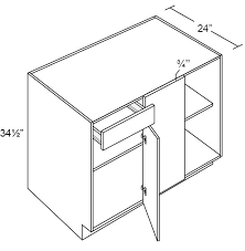 Building codes and accepted design practices like to stress accessibility, and the wrong height is the one aspect that can make a base cabinet inaccessible. Fabuwood Prima Blanco 42w Blind Corner Base Cabinet Base Cabinets Kitchen Cabinets Kitchen