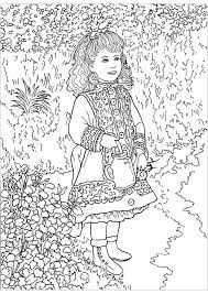 Color squirrel animals coloring pages. Auguste Renoir A Girl With A Watering Can Masterpieces Adult Coloring Pages