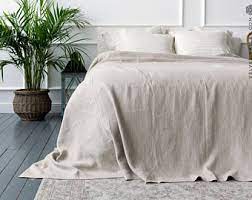 Everly linen full sheets set, 100% stonewashed french linen bed sheets deep pocket sheets, 4 pieces (1 flat sheet, 1 fitted sheet, 2 pillowcases) natural flax bedding set, white $119.99 $ 119. Throws Etsy Linen Bed Cover Linen Bedspread Bed Spreads