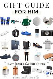 Great gifts for men are often functional or practical items they haven't thought to buy themselves yet, and the away everywhere bag definitely fits the bill. Gift Guide For Him Carolina Charm