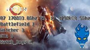 Features key features of the core i7 4790k vs ryzen 7 ryzen™ 7 1700. Amd R7 1700 Vs Intel I7 4790k Gtx 1070 Tested W 5 Games Youtube