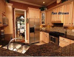 Tan kitchen cabinets with granite. Tan Brown Countertops With Light Cabinets Tan Kitchen Cabinets Kitchen Cabinets Kitchen Inspirations