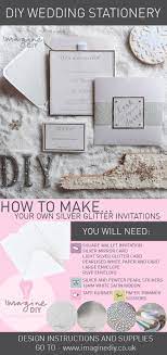 How To Make Silver Glitter Wedding Stationery Imagine Diy Diy Wedding Invitations Templates Wedding Invitations Diy Diy Winter Wedding