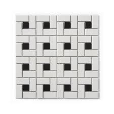 Maybe you would like to learn more about one of these? Spiral Gloss White Black 30cm X 30cm Porcelain Mosaic Tile