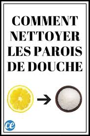 Citron Gros Sel L Astuce Magique Pour Nettoyer Les Parois De Douche Recette Paroi De Douche Douche En Verre Nettoyant