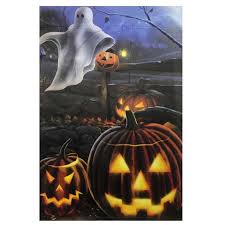 Find the perfect spooky halloween house stock photos and editorial news pictures from getty browse 5,445 spooky halloween house stock photos and images available, or start a new search to. Northlight Pumpkins And Ghost Spooky Halloween Outdoor Garden Flag 28 X 40 Target
