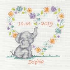 Check spelling or type a new query. Dmc Elephant Baby Sampler Cross Stitch Kit Closs Hamblin