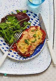 Cauliflower Parmigiana Pinch Of Nom Vegetarian Recipes Healthy Clean Eating Recipes Veg Dishes