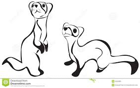 Black And White Ferret Black White Ferret Rendering 2590385 Jpg 1300 820 Shrink Art Drawings Artist