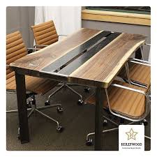 Reklam Ajansi Icin Hazirladigimiz 180x100cm Ebatlarindaki Calisma Masamiz Wood Wooden Live Walnut Conference Table Custom Conference Table Conference Table