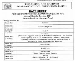 Class 10th science and maths exam dates have been revised. Jkbose 10th Date Sheet 2021 Cancelled Check Jkbose Class 10 Exam Schedule Here