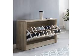 Schuhbank aus edelstahl mit sitzfläche in eiche oder buche. Wohnling Schuhbank Zoey Mit Sitzflache Sonoma Eiche Schuhkipper Holz 80x47x24 Cm Flurbank Klein Geschlossen Hertie De
