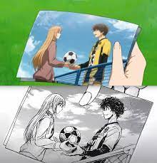 Ashito and Hana Picture, anime compared to manga (episode 18 & chapter 82)  : r/Ao_Ashi