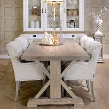Luxury Farmhouse Table In A Rustic Finish The Hoxton Rustic Oak Trestle Dining Table C Farmhouse Dining Room Table Rustic Dining Room Rustic Dining Room Table