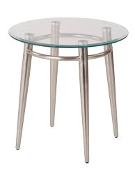This exceptional coffee table is handcrafted of 432 oak pieces joint together to create unique piece of furniture for your home. Ave Six Brooklyn Glass Top Table With Metal Frame Round Coffee Table 20 H Clearbrushed Nickel Office Depot