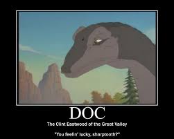 Land Before Time Funny Doc A Harder Character To Make Fun Of But I Think I Pulled It Off Kid Movies Disney Disney Fan Art Dinosaur Funny