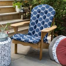 Coral Coast Nautical Adirondack Chair Cushion 49 X 20 In From Hayneedle Com Adirondack Chair Cushions Garden Chair Cushions Adirondack Cushions