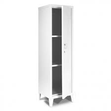 Armoire presta métallique pas chère avec 2 portes battantes et structure métallique monobloc cette armoire professionnelle est livrée montée. Armoire Metallique Vestiaire Industriel Blanche Estel Id Market