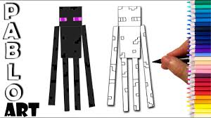 Take your imagination to a new realistic level. How To Draw An Enderman From Minecraft Step By Step Youtube